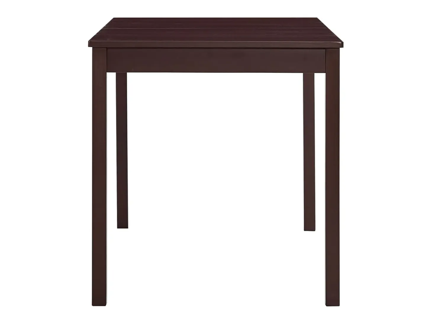 Mesa de Comedor Marrón Oscuro 140x70x73 cm Madera de Pino