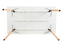 Mesa de Comedor Moderna Escandinava EGGREE Blanco 160x80x73.5 cm