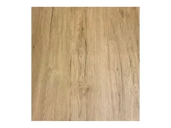 Mesa de comedor moderna Tiroz 130 cm de madera clara con patas de metal antracita