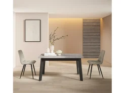 Mesa de comedor Naira 140 Cemento Negro