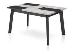 Mesa de comedor Naira 140 Negro Cemento Negro
