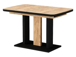 Mesa de comedor negro/roble 120x80x77.3 fenaro