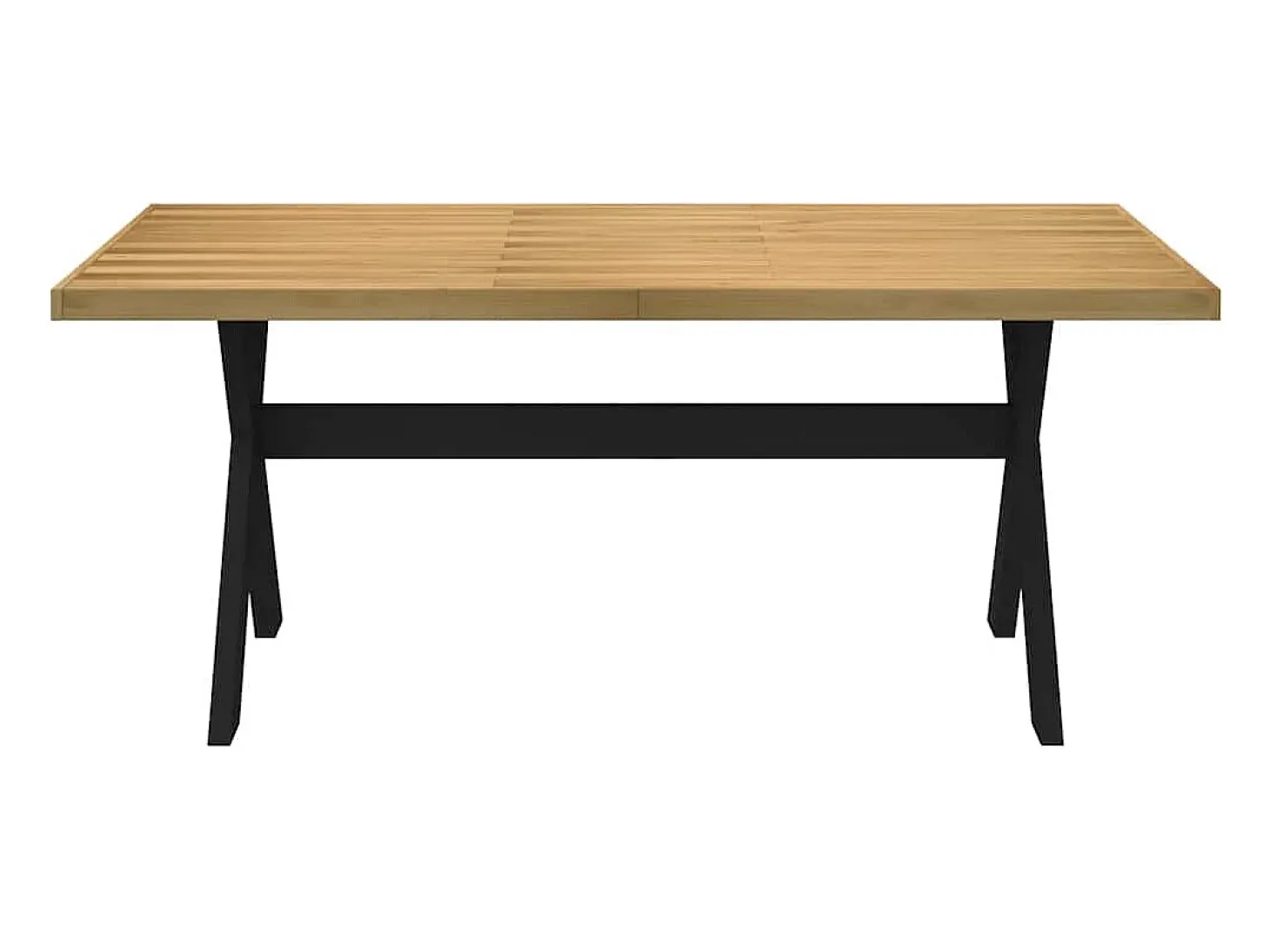 Mesa de comedor NOAIN con patas en forma de X 180x90x75cm pino macizo