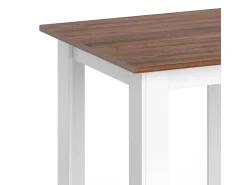 Mesa de comedor nogal 80x80x76.6 karlos