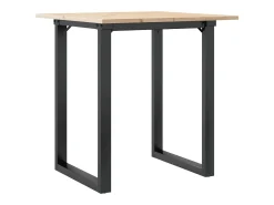 Mesa de comedor O-frame 60x60x75 cm madera maciza de pino acero