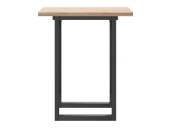 Mesa de comedor O-frame 70x70x75,5cm madera maciza de pino acero