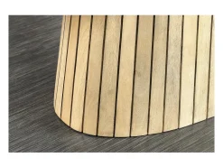 Mesa de comedor ORINO 220 cm – Tablero ovalado de madera maciza de mango y estructura de mango y acacia