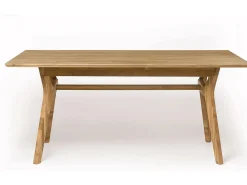 Mesa de comedor Osword de madera maciza de roble 170 cm