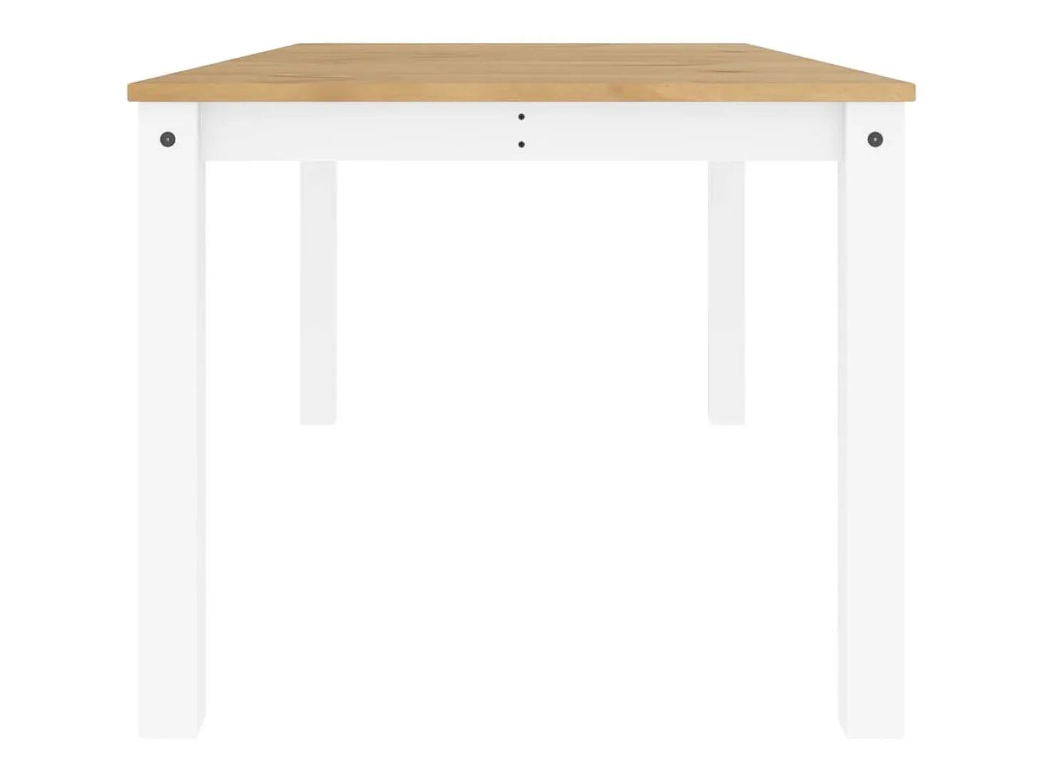 Mesa de comedor Panama madera maciza pino blanco 180x90x75 cm