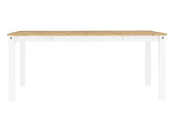 Mesa de comedor Panama madera maciza pino blanco 180x90x75 cm ES709317