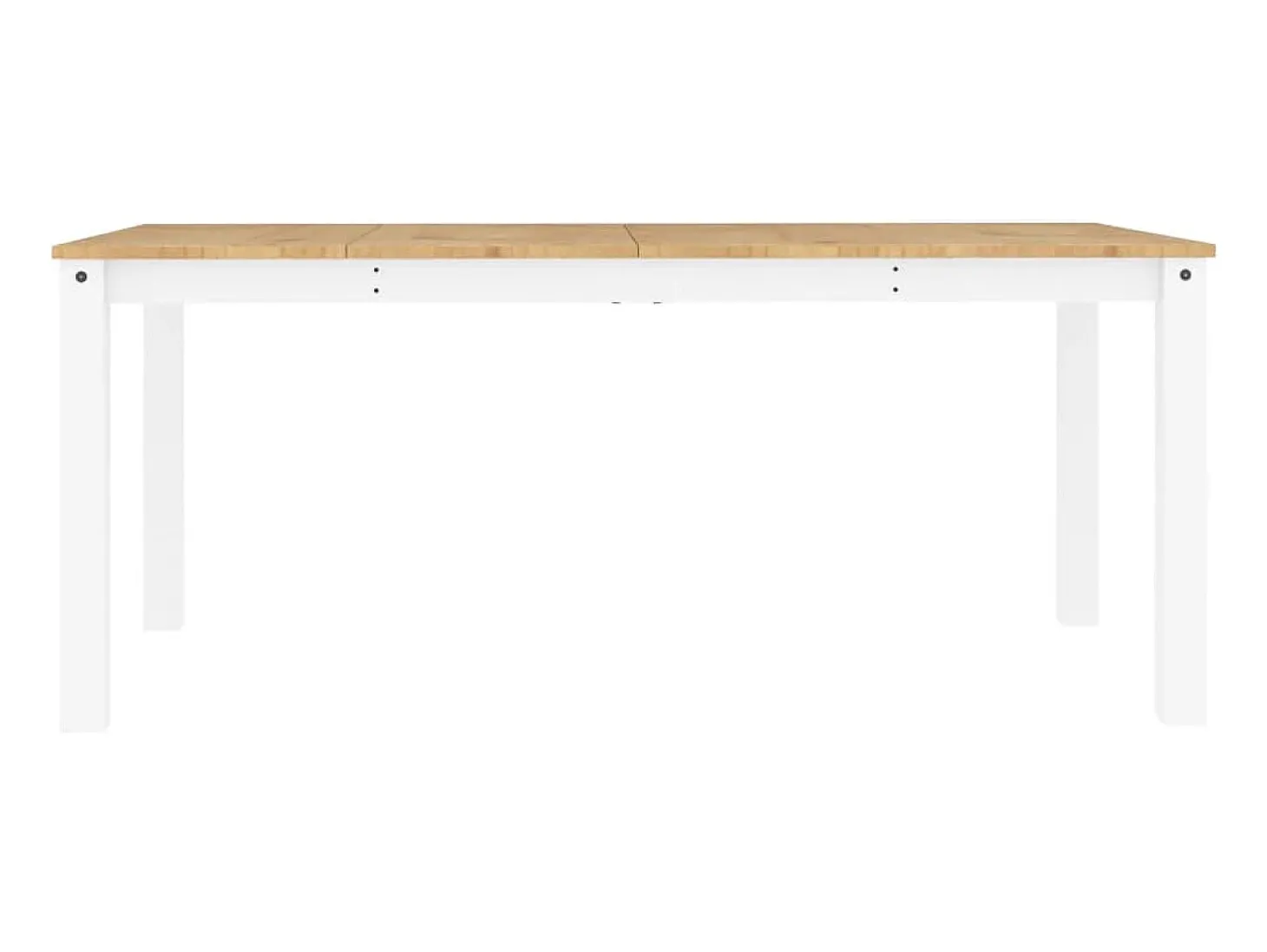 Mesa de comedor Panama madera maciza pino blanco 180x90x75 cm