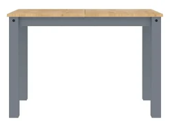 Mesa de comedor Panama madera maciza de pino gris 112x60x75 cm