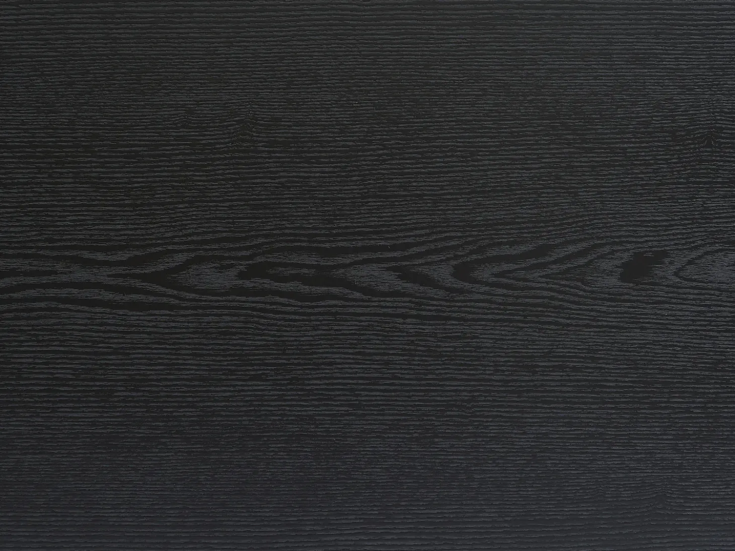 Mesa de comedor para 8 personas, chapa de roble y metal - Negro - LINIOMA