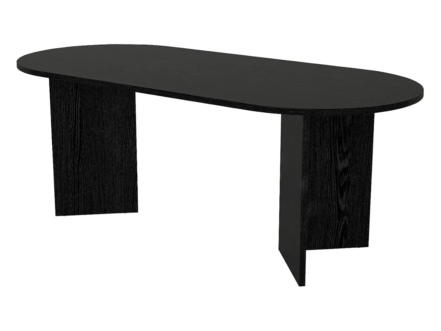 Mesa de comedor para 8 personas - Color: Negro - TOPANIA