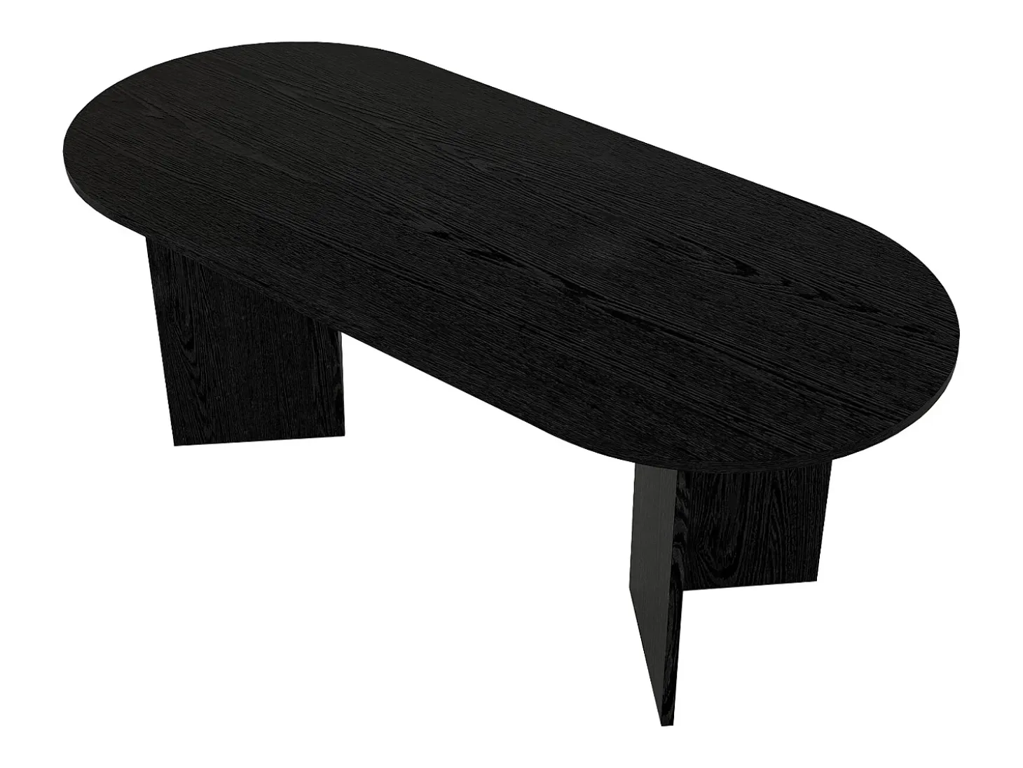 Mesa de comedor para 8 personas - Color: Negro - TOPANIA