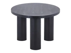 Mesa de comedor para 8 personas chapado de fresno - Negro - FALYN