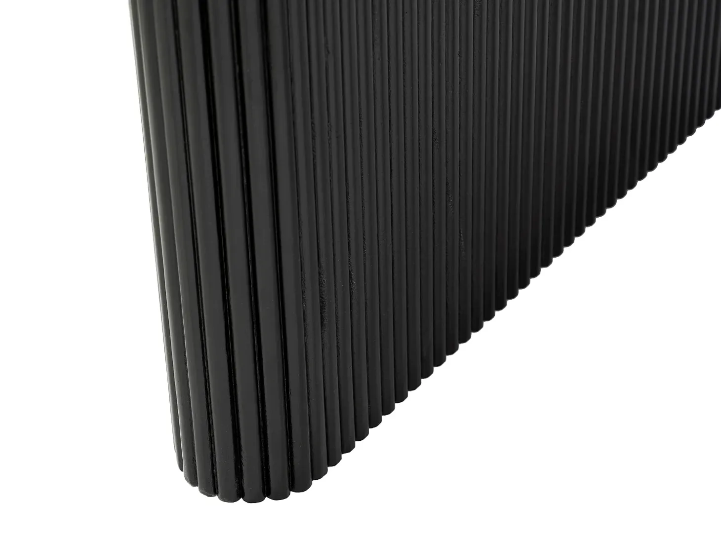 Mesa de comedor para 8 personas de madera de mango - Negro - BALIMELA
