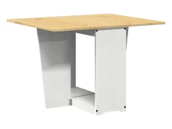 Mesa de comedor plegable mariposa Corona madera pino blanco