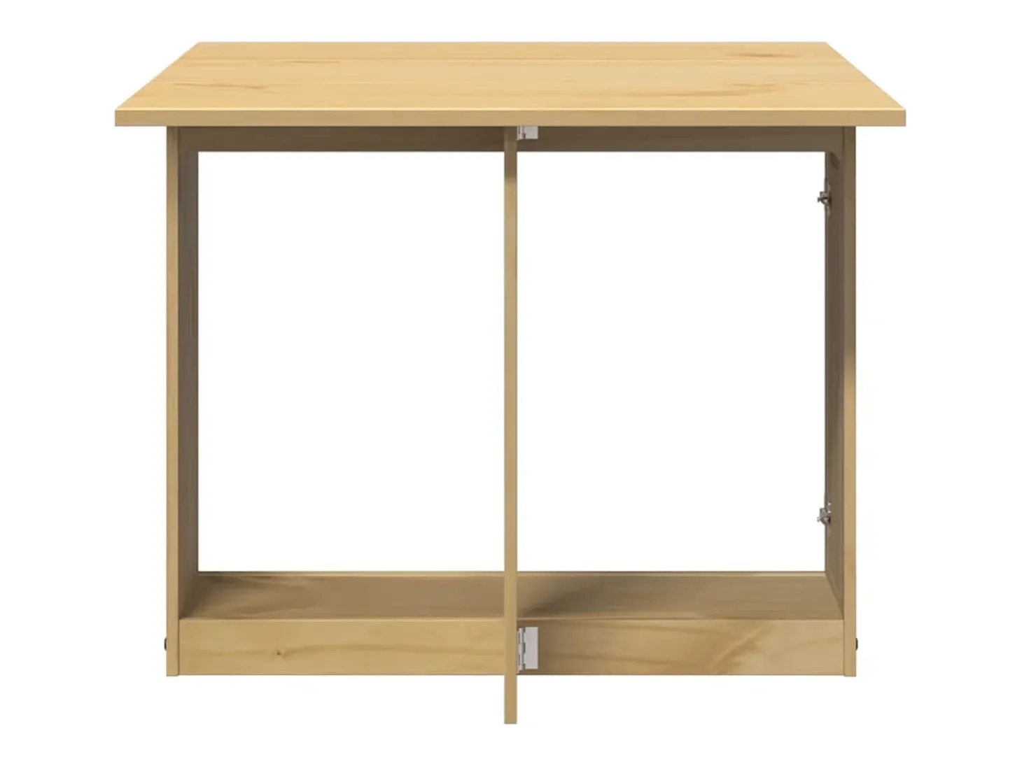 Mesa de comedor plegable Corona Butterfly, cera marrón, madera de pino