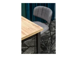 Mesa de comedor rectangular de estilo industrial 120x68 cm CEPHEE