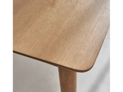 Mesa de comedor rectangular extensible de 6-8 plazas natural