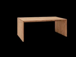 Mesa de comedor rectangular de madera de abeto maciza Decowood en tono roble oscuro de 200x75cm - TELVA - DECOWOOD