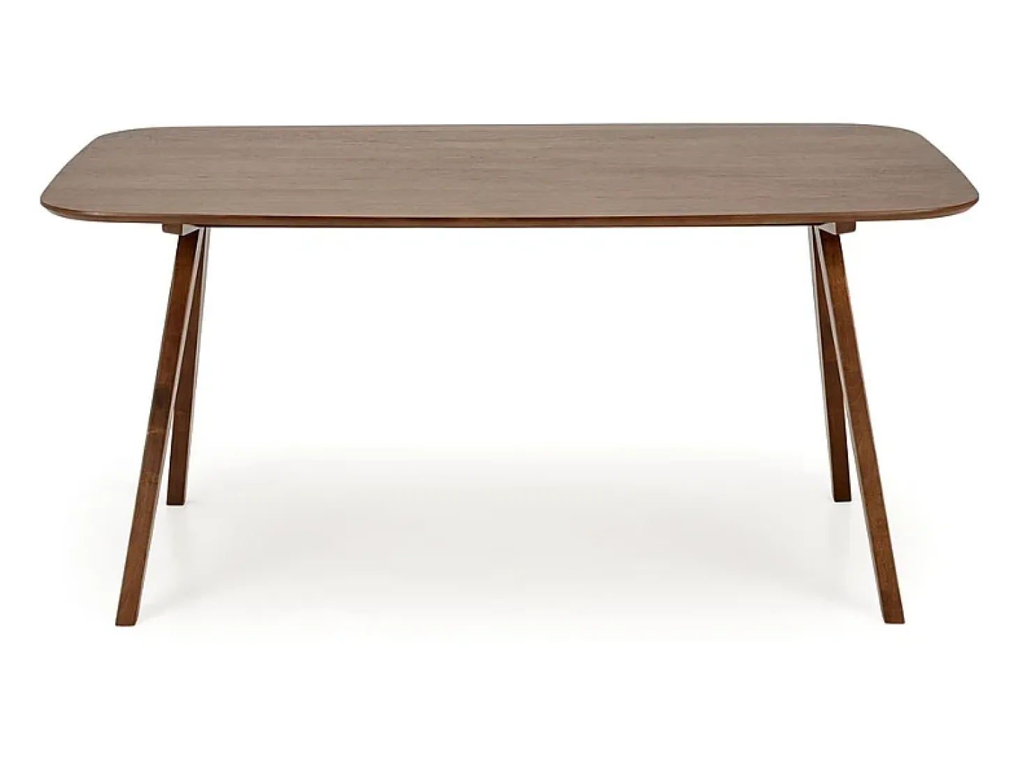 Mesa de comedor rectangular 160 cm con tablero y patas de nogal MIGUEL