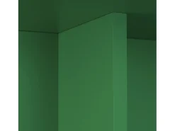 Mesa de comedor rectangular lacada MDF 3cm Verde Emeralda 90x120cm