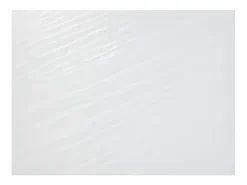 Mesa de comedor rectangular Evy 130 cm de fresno blanco y metal antracita