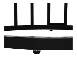 Mesa de comedor redonda - Mesa blanca con tapa central - tapa de MDF - para comedor y salón