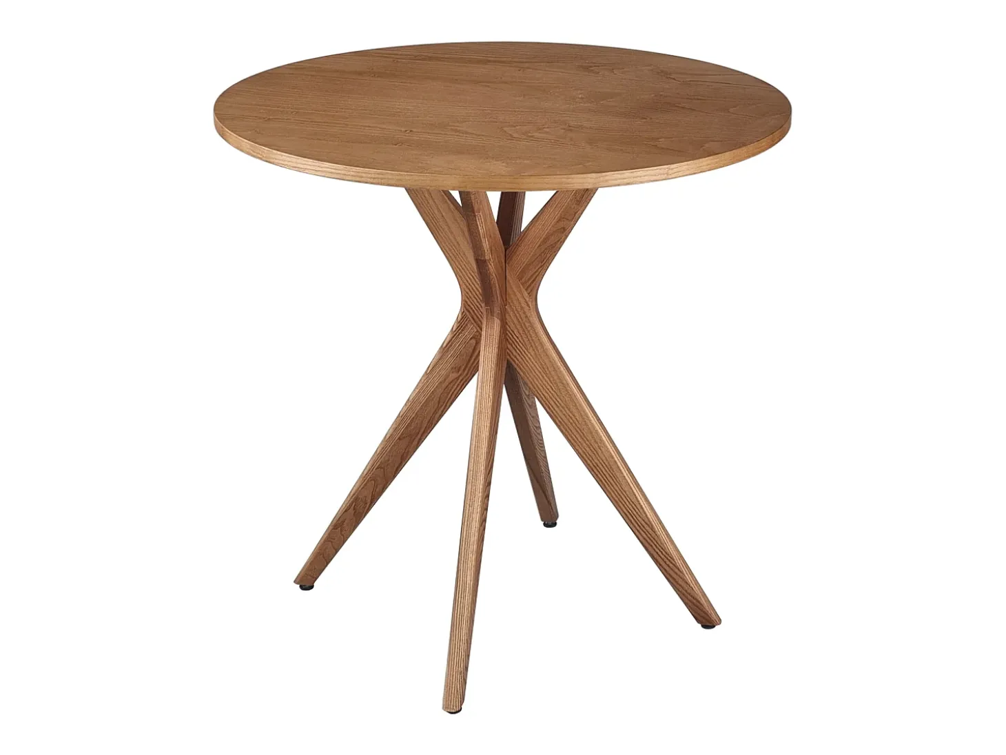 Mesa de comedor redonda 70 cm Jubi fresno teñido roble