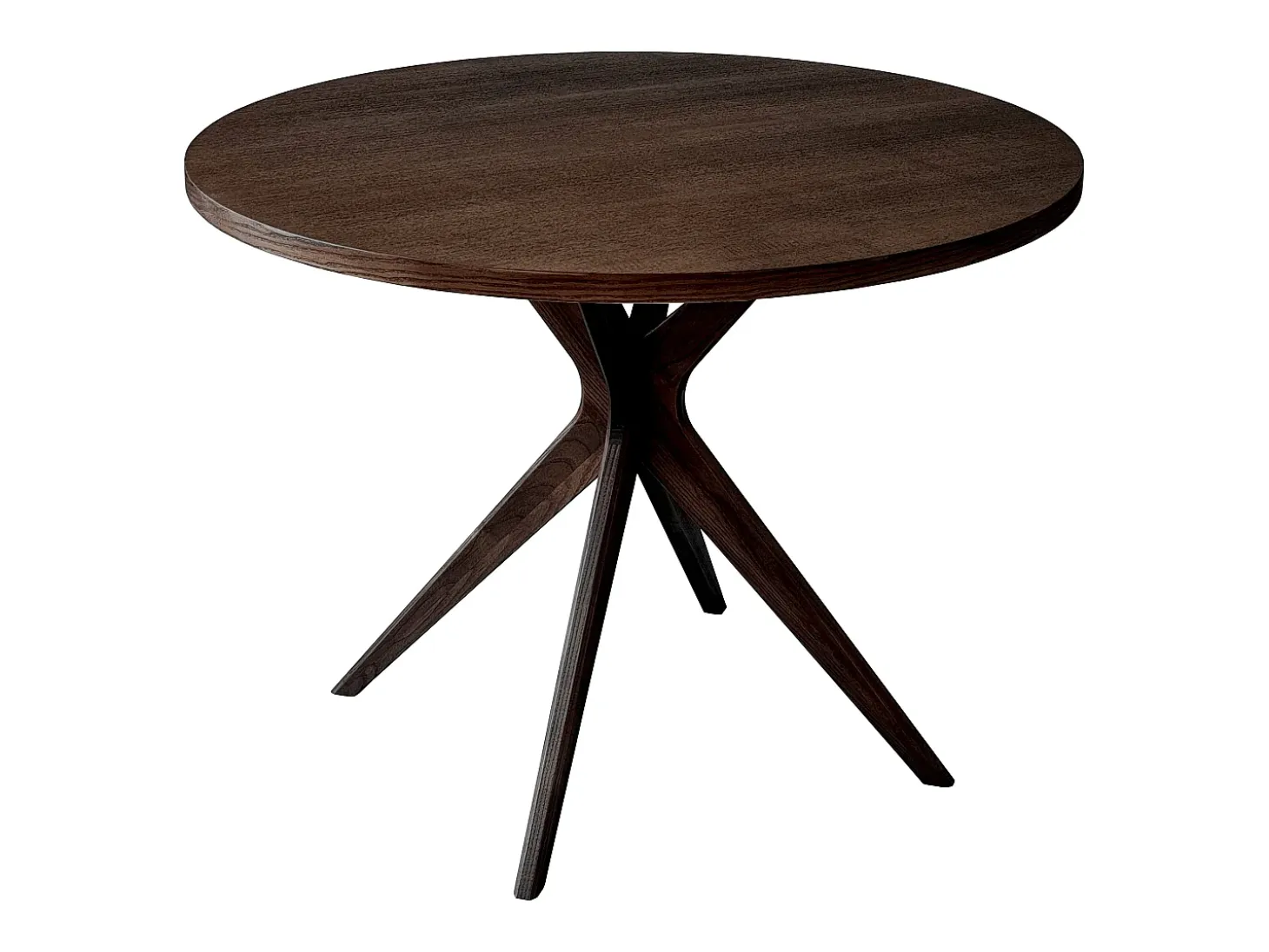 Mesa de comedor redonda 110cm Jubi Bold Nogal