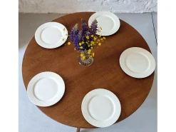 Mesa de comedor redonda 100cm Jubi Bold Roble