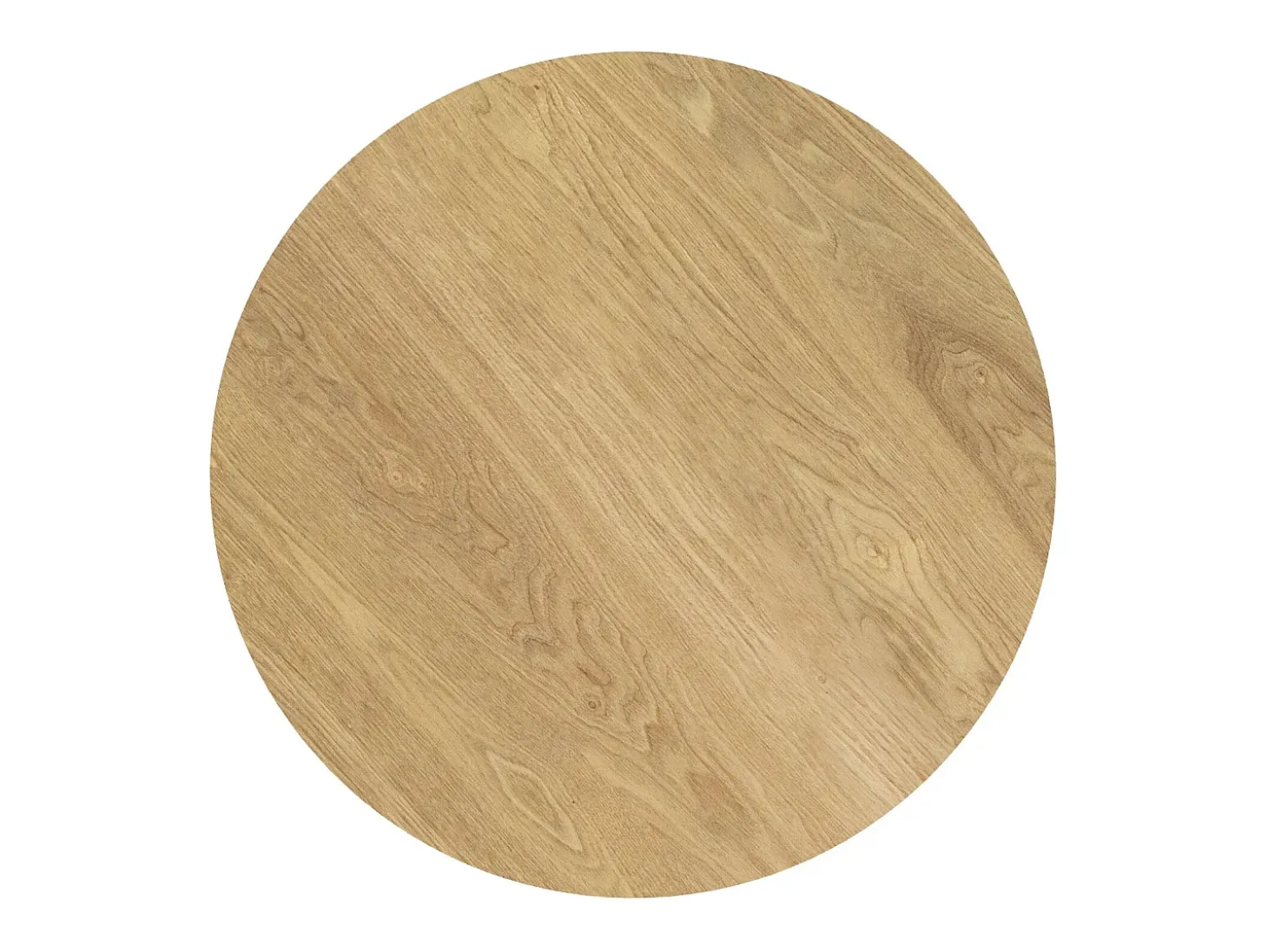 Mesa de comedor redonda de madera clara, 4 personas - Liwa