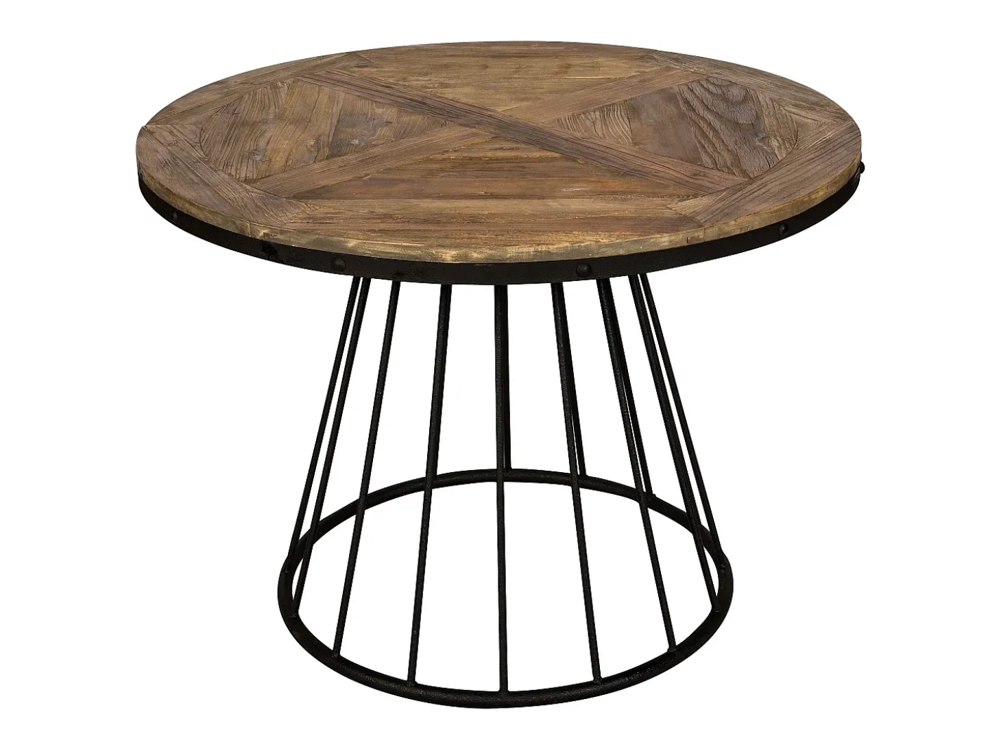 Mesa de comedor redonda de madera de cedro, 5 personas - Pralus
