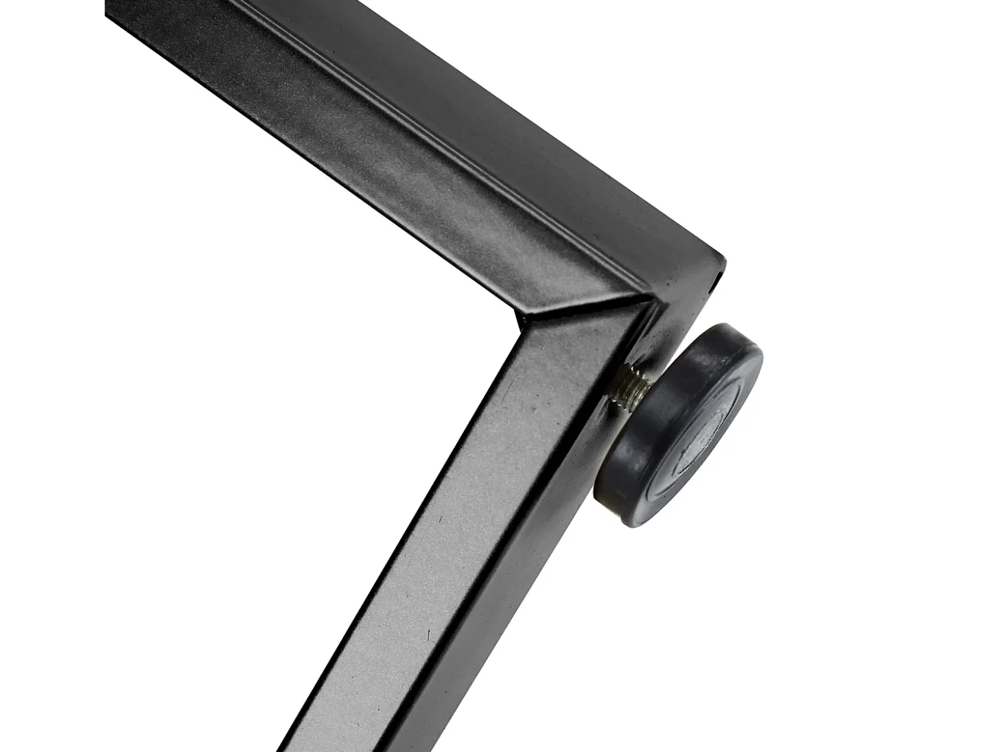 Mesa de comedor redonda de MDF con patas de metal, diseño moderno, estampado de mármol, color negro (100 cm de diámetro)