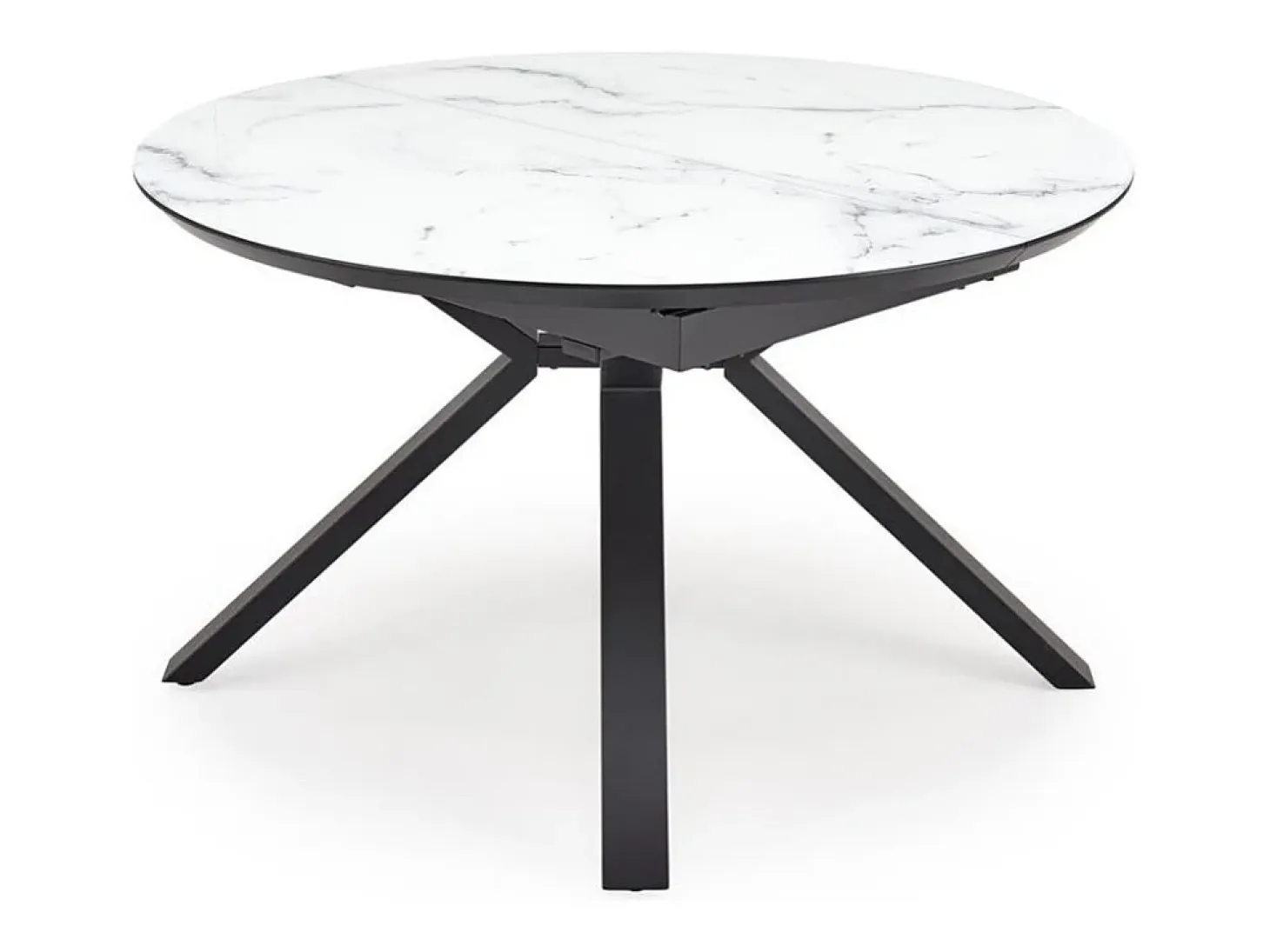 Mesa de comedor redonda extensible de mármol GALATEE 130-180cm