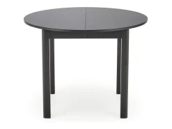 Mesa de comedor redonda extensible CARENE 100 cm, negra
