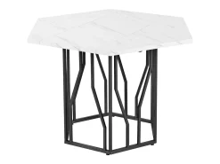 Mesa de comedor redonda moderna de mármol + patas de metal negras en forma de rama + 4 sillas ergonómicas de ante verde (115,5 x 100 x 75 cm)