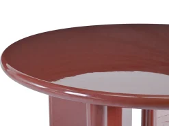 Mesa de comedor redonda para 4 personas de MDF - Burdeos - LUKAVO
