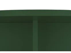 Mesa de comedor redonda tablero laminado de 3cm verde cedro 120cm