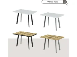 Mesa de comedor roble rústico/gris 160x80x76 tisko
