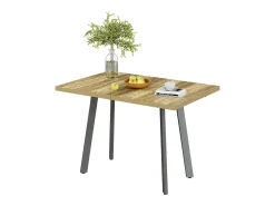 Mesa de comedor roble rústico/gris 160x80x76 tisko