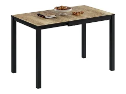 Mesa de comedor roble rústico/antracita 120x70x76 granny