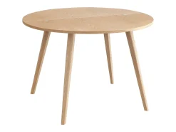 Mesa de comedor semicircular extensible 120 cm Mawi Fresno