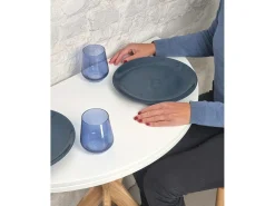 Mesa de comedor semicircular extensible 90 cm Jubi Verde Salvia