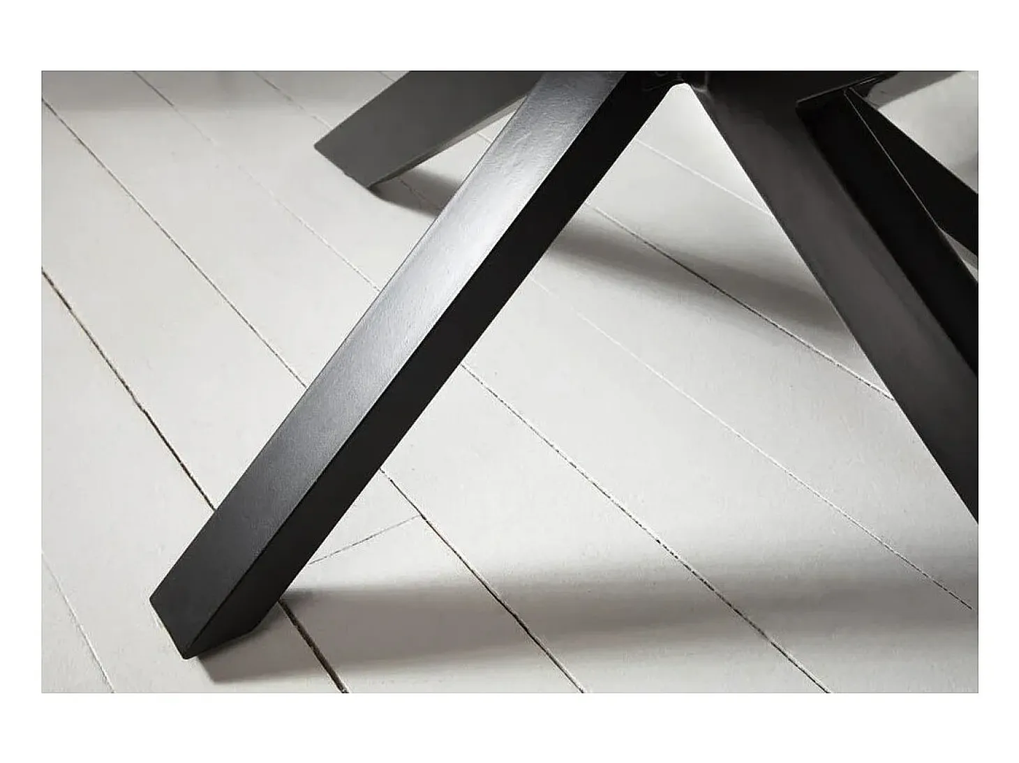 Mesa de comedor SOLARA – Rectangular 180 cm – Madera maciza Sheesham y metal – Estilo industrial