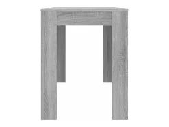 Mesa de comedor Sonoma gris 120x60x76 cm madera de ingeniería