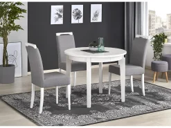 Mesa de comedor Sorbus/madera/blanco