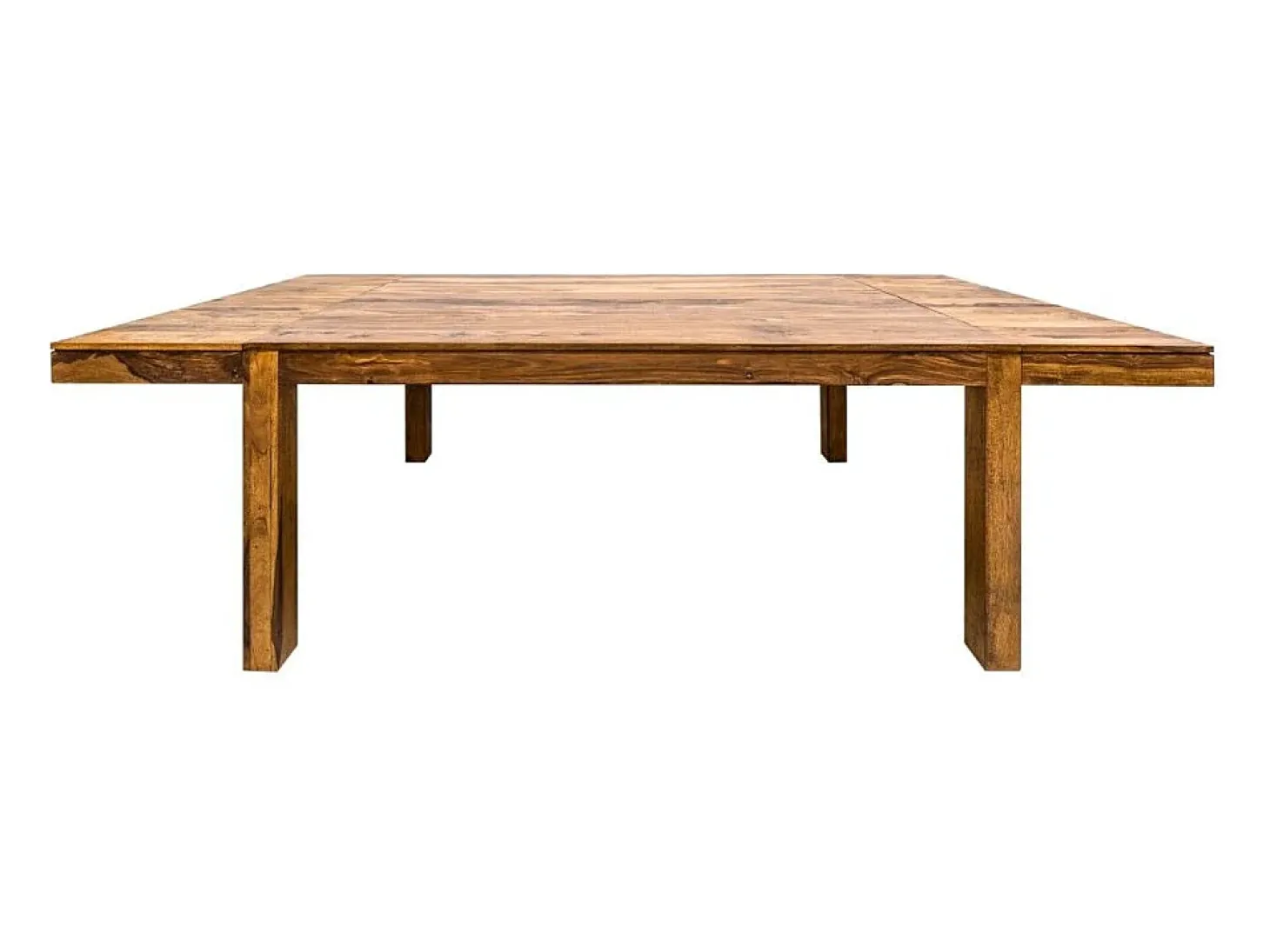 Mesa de comedor TAVINA 160–240 cm – Mesa extensible de madera maciza de Sheesham barnizada